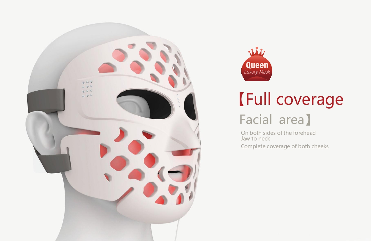 Ultra-light LED facial mask structure
